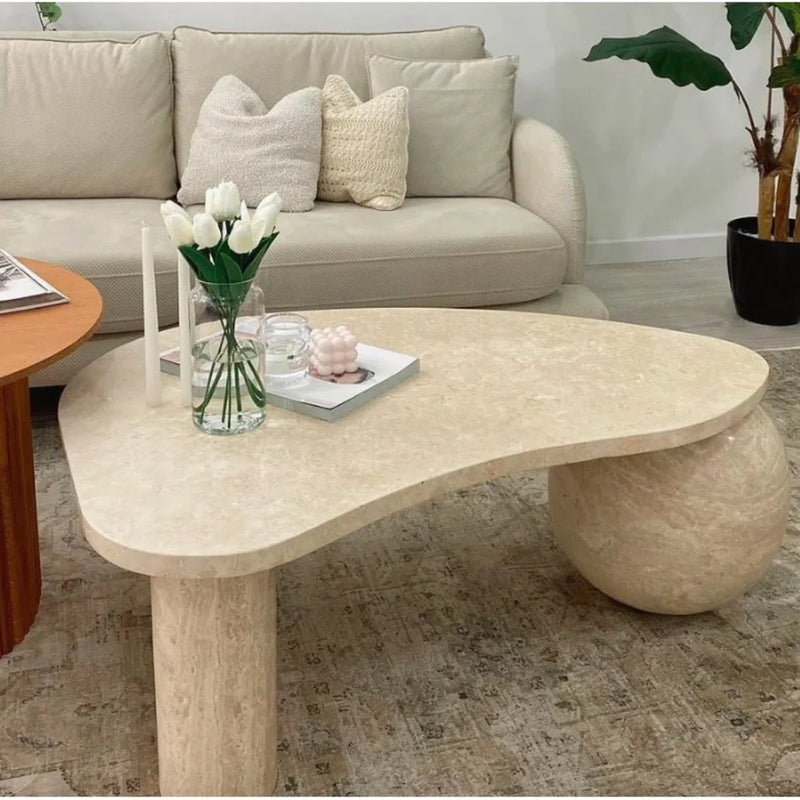 Catalina Travertine Coffee Table