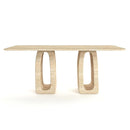 Hestia Travertine Dining Table