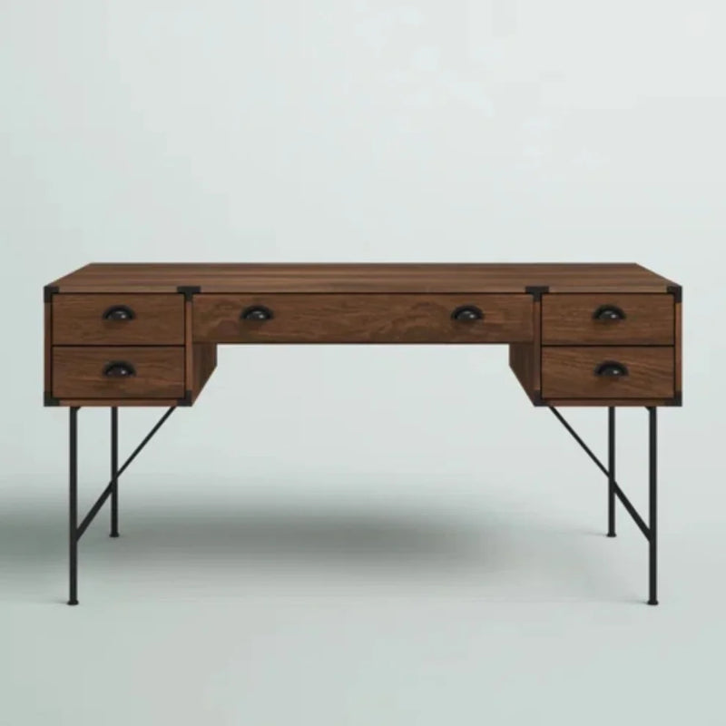 Lamont Wood Writing Desk With Drawers