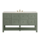 James Martin Breckenridge 60" Single Bathroom Vanity, Smokey Celadon