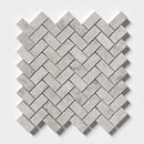 Sky Blue Honed Herringbone 1x2 Marble Mosaics 11x11