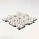 Sky Blue Honed Thin Basket Marble Mosaics 12x12