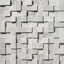 Sky Blue Honed Random Cubes Marble Mosaics 12x12