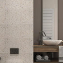 Sky Fusion Polished Terrazzo Tiles 23 5/8x23 5/8