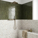 Sky Fusion Polished Terrazzo Tiles 23 5/8x23 5/8