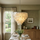 Skye Light Tiered Shell Chandelier