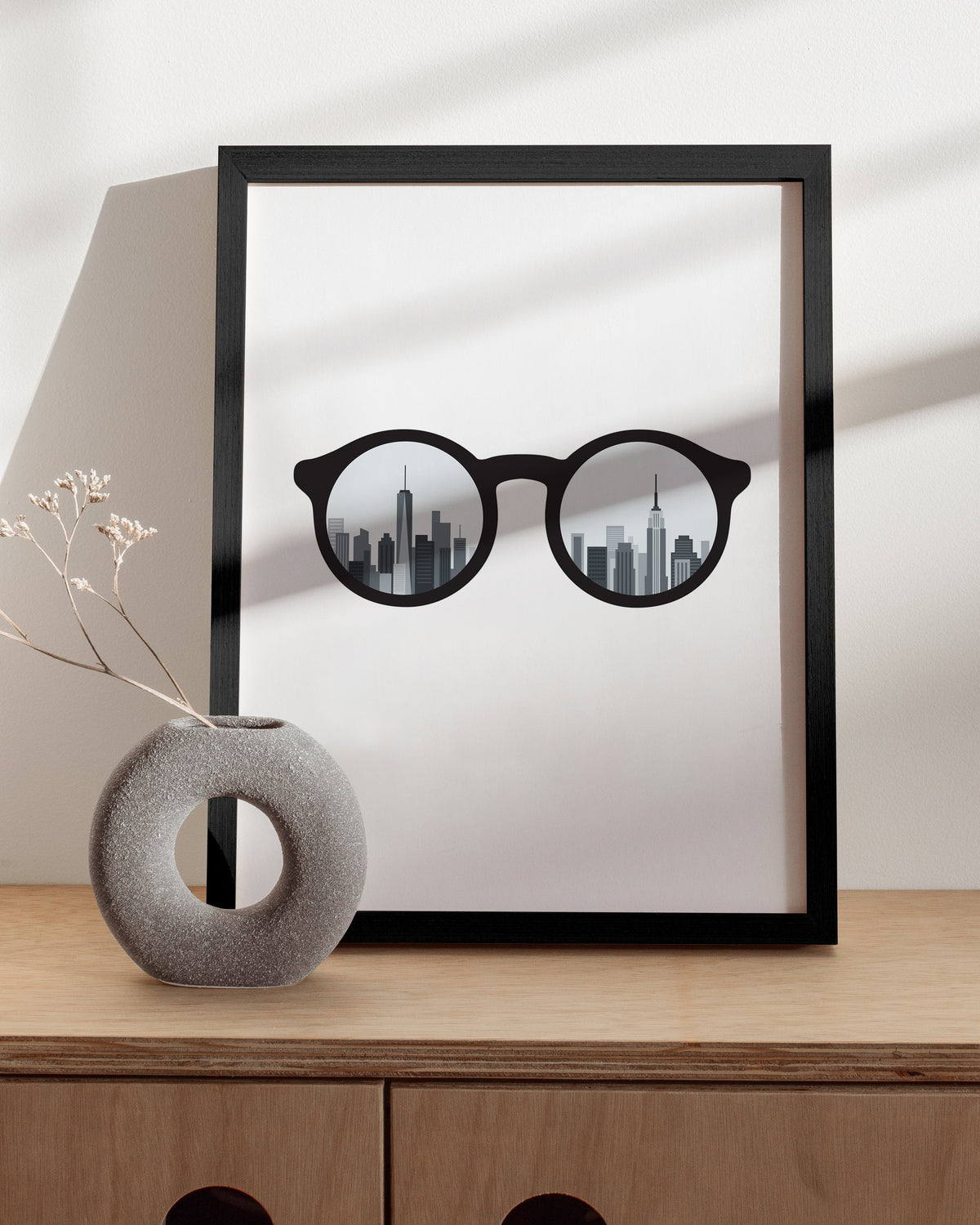 NYC skyline glasses, photo 2 of 4
