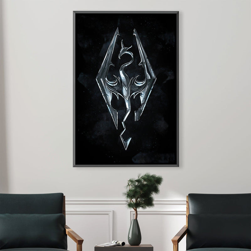 Skyrim Logo Canvas