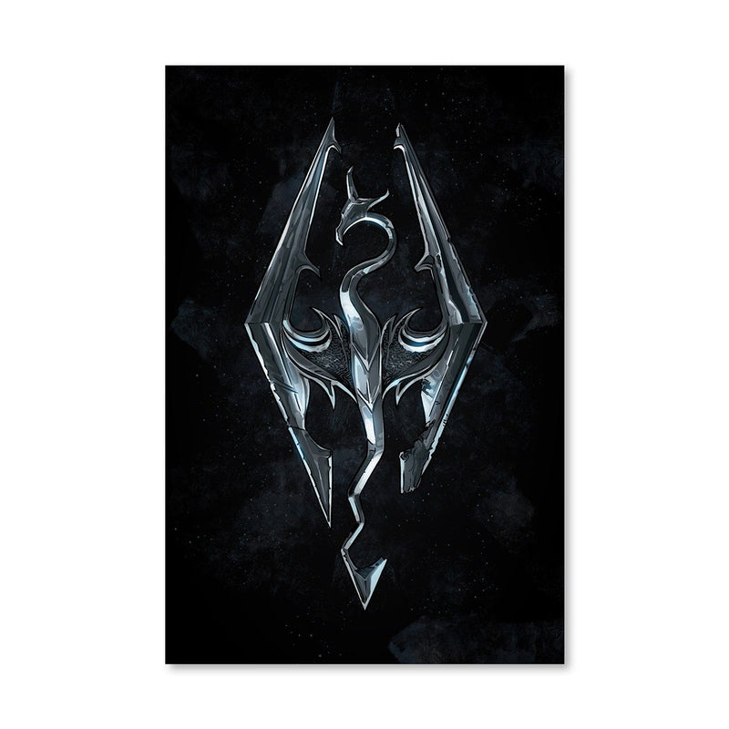 Skyrim Logo Canvas