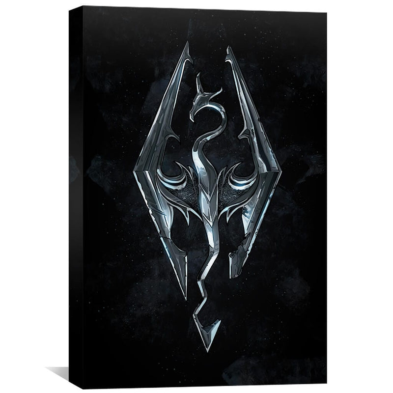 Skyrim Logo Canvas