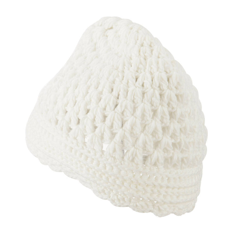 Girl's Scalloped Edge Knit Cap