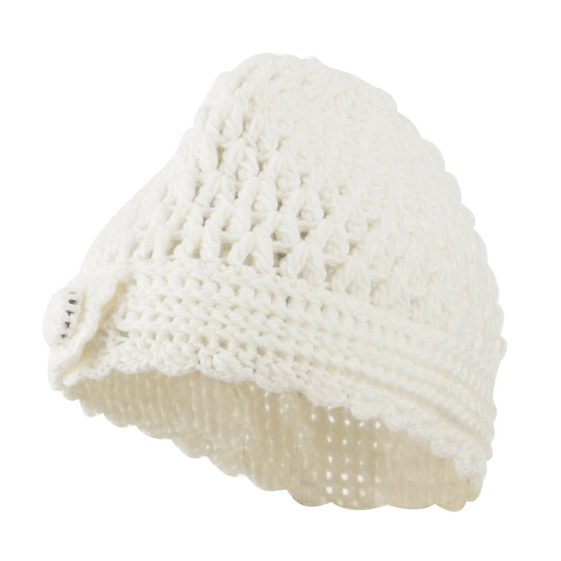 Girl's Scalloped Edge Knit Cap