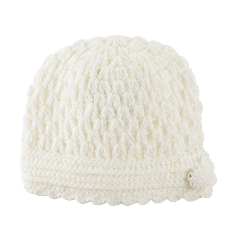 Girl's Scalloped Edge Knit Cap