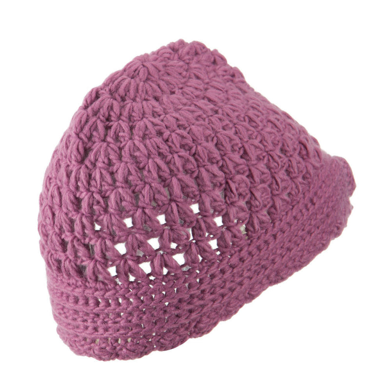 Girl's Scalloped Edge Knit Cap