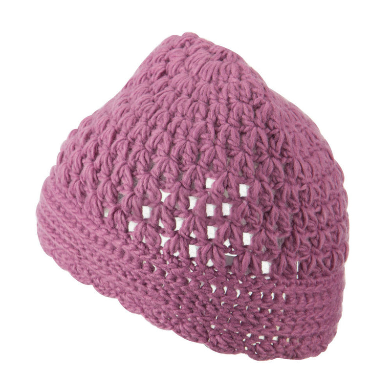 Girl's Scalloped Edge Knit Cap