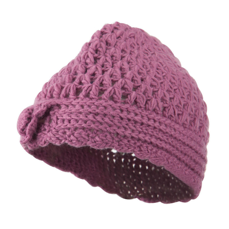 Girl's Scalloped Edge Knit Cap