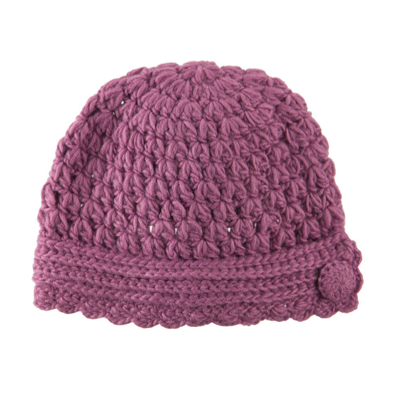Girl's Scalloped Edge Knit Cap