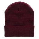 12 Inch Solid Long Beanie Made in USA