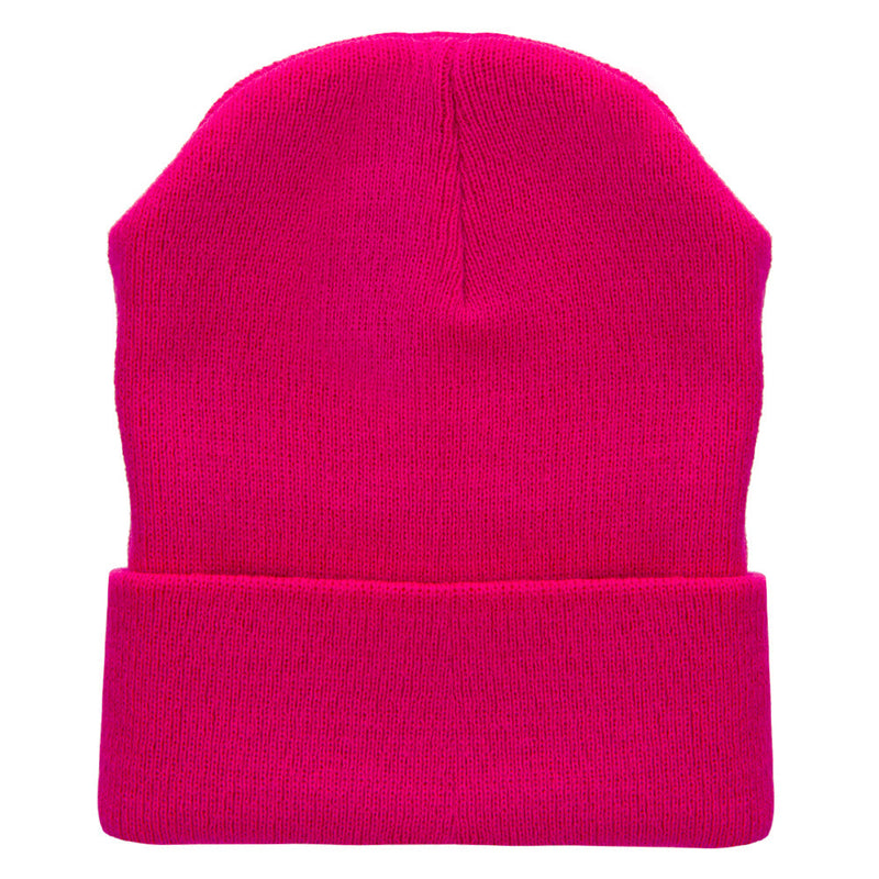 12 Inch Solid Long Beanie Made in USA
