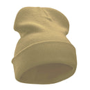 12 Inch Solid Long Beanie Made in USA