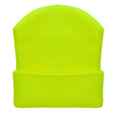 12 Inch Solid Long Beanie Made in USA