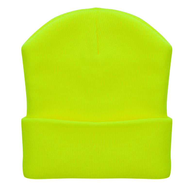 12 Inch Solid Long Beanie Made in USA