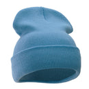 12 Inch Solid Long Beanie Made in USA