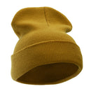 12 Inch Solid Long Beanie Made in USA
