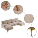 Chenille U Shaped Sectional Couch