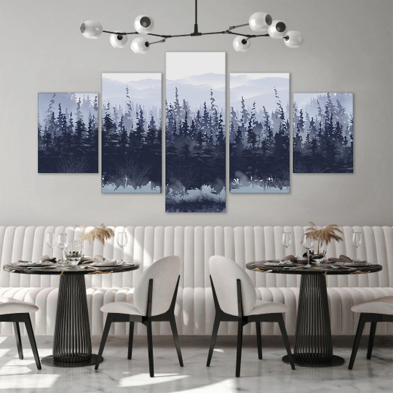 Slated Forest Canvas - 5 Panel