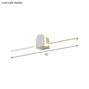 GobekUsa Sleek 16"/23.5" LED Wall Lamp - Modern Slim Rod Bath Vanity Lighting with Acrylic Shade