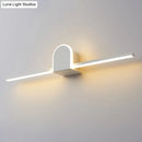GobekUsa Sleek 16"/23.5" LED Wall Lamp - Modern Slim Rod Bath Vanity Lighting with Acrylic Shade