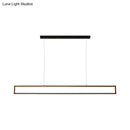 GobekUsa Sleek 39"/47" Rectangular Hanging Lamp: Simplicity Aluminum LED Island Pendant for Dining Room with Warm/White Light