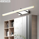 GobekUsa Sleek Acrylic Bedroom Vanity Light Fixture with Pivoting Bar LED Wall Mount