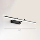 GobekUsa Sleek Acrylic Bedroom Vanity Light Fixture with Pivoting Bar LED Wall Mount
