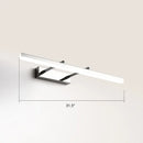 GobekUsa Sleek Acrylic Bedroom Vanity Light Fixture with Pivoting Bar LED Wall Mount