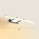 GobekUsa Sleek Acrylic Bedroom Vanity Light Fixture with Pivoting Bar LED Wall Mount
