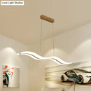 GobekUsa Sleek Acrylic LED Pendant Light Fixture - Island Lighting for Chic Dining Ambiance