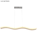GobekUsa Sleek Acrylic LED Pendant Light Fixture - Island Lighting for Chic Dining Ambiance