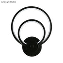 GobekUsa Sleek Acrylic Loop LED Wall Sconce - Stylish Bedroom Light Fixture