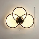 GobekUsa Sleek Acrylic Loop LED Wall Sconce - Stylish Bedroom Light Fixture