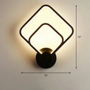 GobekUsa Sleek Acrylic Loop LED Wall Sconce - Stylish Bedroom Light Fixture