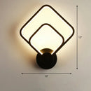 GobekUsa Sleek Acrylic Loop LED Wall Sconce - Stylish Bedroom Light Fixture