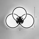 GobekUsa Sleek Acrylic Loop LED Wall Sconce - Stylish Bedroom Light Fixture
