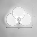 GobekUsa Sleek Acrylic Loop LED Wall Sconce - Stylish Bedroom Light Fixture