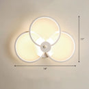 GobekUsa Sleek Acrylic Loop LED Wall Sconce - Stylish Bedroom Light Fixture