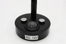 Sleek black adjustable led reading lamp for rv and bedroom interior by Decorbites