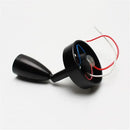 Sleek black adjustable led reading lamp for rv and bedroom interior by Decorbites