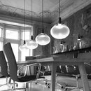 Stainless Steel Chandelier Hanging Lights 7-12W COB LED for Dining Room Modern Minimalist Design