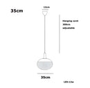 Stainless Steel Chandelier Hanging Lights 7-12W COB LED for Dining Room Modern Minimalist Design